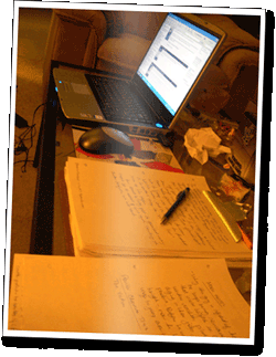 Late-Night Writing Session
