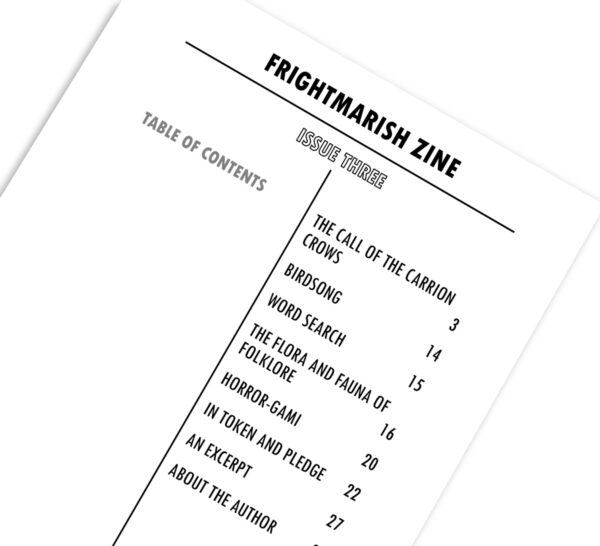 Frightmarish Zine - Issue Three - Print - Image 2