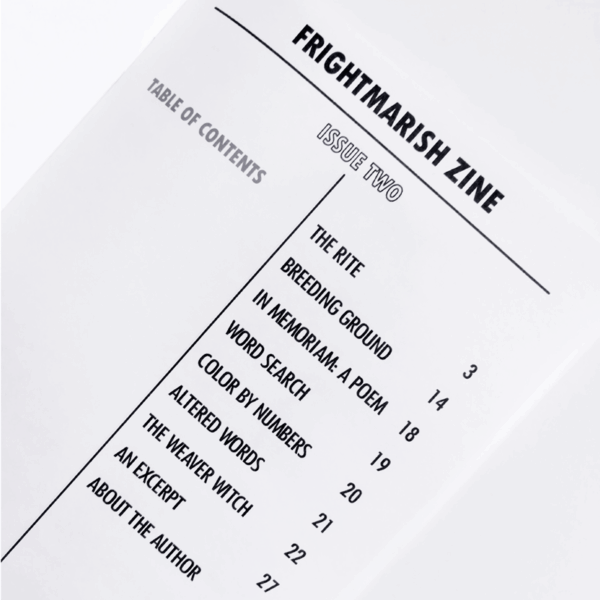 Frightmarish Zine - Issue Two - Print - Image 2