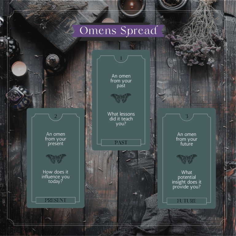 AN OMENS ORACLE CARD SPREAD