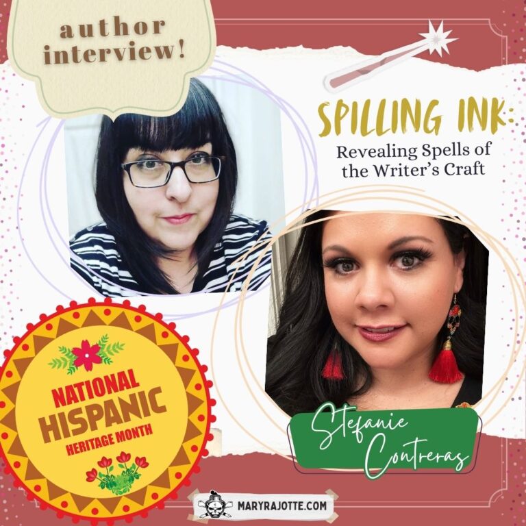 Author Stefanie Contreras promo image with Mary Rajotte for Hispanic HeritageMonths