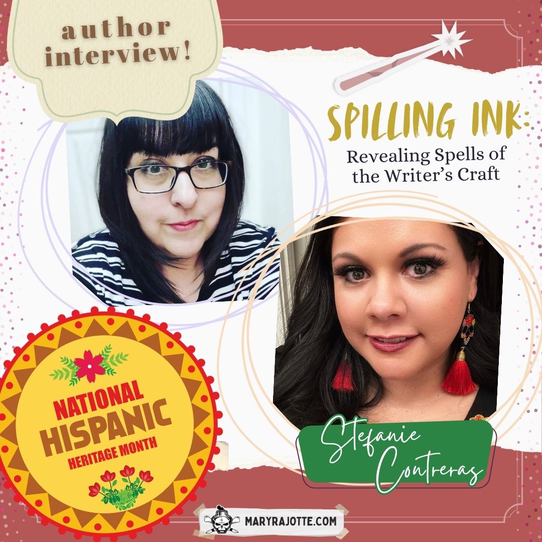 Author Stefanie Contreras promo image with Mary Rajotte for Hispanic HeritageMonths