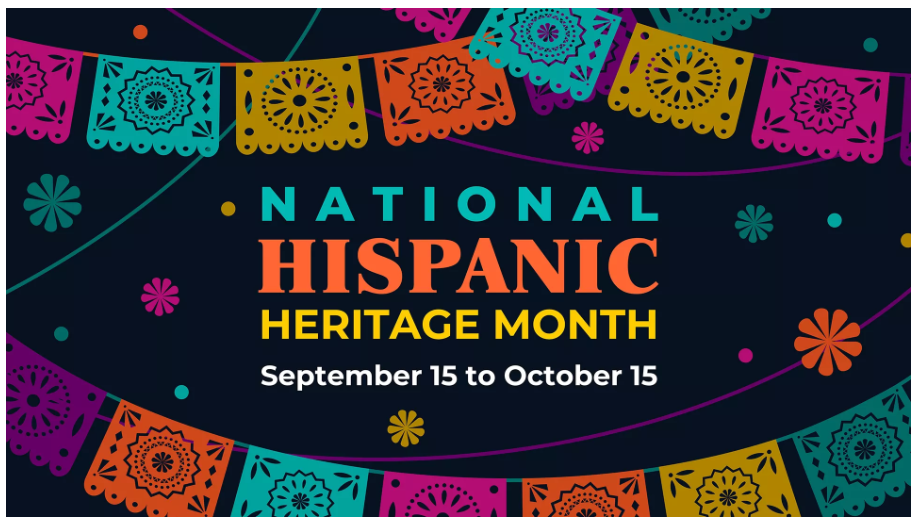 National Hispanic Heritage Month papel picado banner